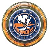 NHL New York Islanders 14-in. Neon Wall Clock Material - Plastic