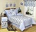 Blue and Khaki Camo Camouflage Military 4 pc Twin Kids Childrens Teen Army Boy Bedding Set
