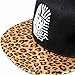 Last king black leopard bboy brim hat Adjsutable Snapback Baseball Hip-hop Cap skateboard