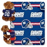 New York Giants NFL Huggy Bear with Throw Combo