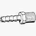 Plews/Lubrimatic 21-133 Barb-Type Hose Fitting
