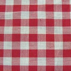 Baumwollstoff Z�chen Meterware Vichy Karo gro� Rot-Weiss