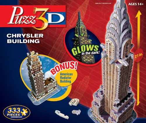 Puzz3D Chrysler Building with Bonus American Radiator Building