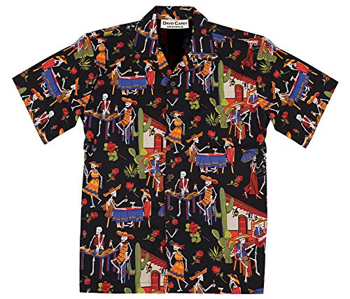 Day of the Dead - Dia de los Muertos - Hawaiian Camp Shirt, David Carey