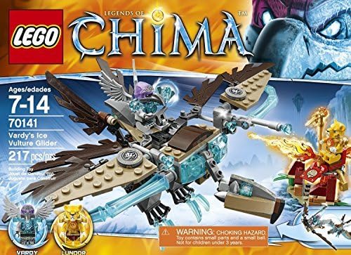 Lego Chima Bundle of 2 Sets 70141 Vardys Ice Vulture Glider and 70142 Eris Fire Eagle Flyer