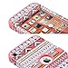 iPod Touch 6 Case,iPod Touch 5 Case ,ULAK [Colorful Series] Anti-slip Cover 3 in 1 Hard PC+Soft Silicone Hybrid Dust Scratch Shock Resistance for iPod touch 5 6th Gen (Purple Tribal/Neo Red)