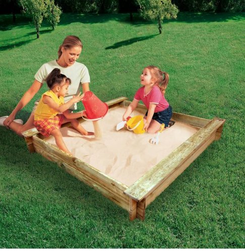 Little Tikes 171581E13 - Holzsandkasten Deluxe