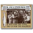 Nostalgic Three Stooges Tin Sign : Fresh Fish