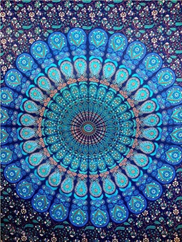 Indian Mandala Tapestry Tapestries, Hippie Tapestries, Wall Tapestries, Hippy Hippie Wall Hanging, Dorm Decor Bedding, Bohemian Tapestries, Beach Blanket Coverlet Throw