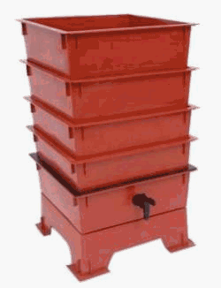 4 Tray - Compost Worm Bin System - The Worm Factory Terracotta&reg;