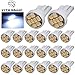 YITAMOTOR 20 X T10 Wedge 8-SMD Cool White LED Light bulbs W5W 2825 158 192 168 194