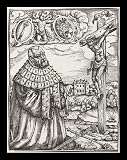 Friedrich Franz (Elector Joachim II of Brandenburg, the crucified Christ adoring) White Wood-Mounted Art Poster Print - 13