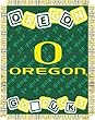 NCAA Oregon Ducks 36-Inch-by-46-Inch Woven Jacquard Baby Throw