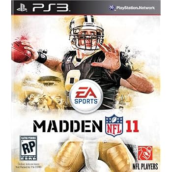 drew brees PS3 video game for madden 11 - brees cover