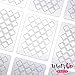 Whats Up Nails - Moroccan Vinyl Stencils for Nail Art Design (1 Sheet, 12 Stencils)