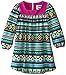 Rare Editions Little Girls' Printed Knit Dress with Elastic Cuff