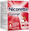 Nicorette  Lozenge, Cherry, 4mg, 72-Count