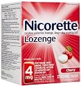 Nicorette  Lozenge, Cherry, 4mg, 72-Count