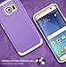 S7 Edge case, Kaptron Galaxy S7 Edge - Double Tone Dual Layer Hybrid Defender Case for Samsung Galaxy S7 Edge (Purple + Grey)
