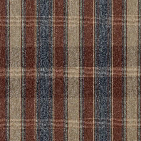 Designer Fabrics C644 54 in. Wide Rustic Red, Blue, Green And Beige, Large Plaid Country Style Upholstery Fabric
