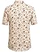 SSLR Men's Summer Casual Button Down Short Sleeve Hawaiian Shirt (X-Large, Yellow)