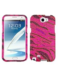 Wireless: Asmyna SAMGNIIHPCDM174NP Stylish Dazzling Diamante Case for Samsung Galaxy Note 2 - 1 Pack - Retail Packaging - Rocker - Asmyna