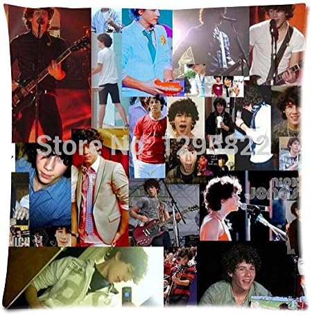 easyLife Custom Home Broadway Collage Pillow Case Covers Standard Size 18"X18" One Side Cushion Cases(Pc18-889)