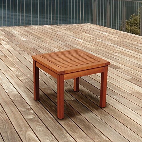 No Patio Furniture Set Is Complete with Out a Beautiful Outdoor Side Table, This Backyard Piece Is Crafted From Eucalyptus Hardwood