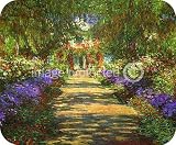 Monet Art La Jardin a Giverny Garden at Giverny MOUSE PAD