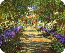 Monet Art La Jardin a Giverny Garden at Giverny MOUSE PAD