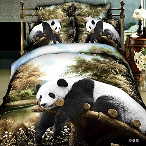 High Quality Twin 3-piece Bedding Set Panda 3D Printed Design Helps Accent Your Bedroom Style