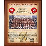Healy Kansas City Chiefs Super Bowl Iv Champions 11X13 Team Picture Plaque- Cherry Size: 11X13