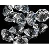 Pkg of 24 Clear 25 Carat Acrylic Diamonds with Super Big Bling