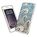 iPhone 6 Case, ESR iPhone 6 /6s Case Hybrid [Shock Absorbing] TPU Bumper +[Scratch Resistant] Hard Back Cover Clear with Design Protective Case for iPhone 6s / 6-Dream Catcher- Ukiyoe Waves