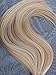 Moresoo 16 inch 20pcs/50g Two-tone Colored Hair Bleach Blonde(Color 613) Highlighted with Honey Blonde 100% Remy Human Hair Invisible Tape In Hair Extensions