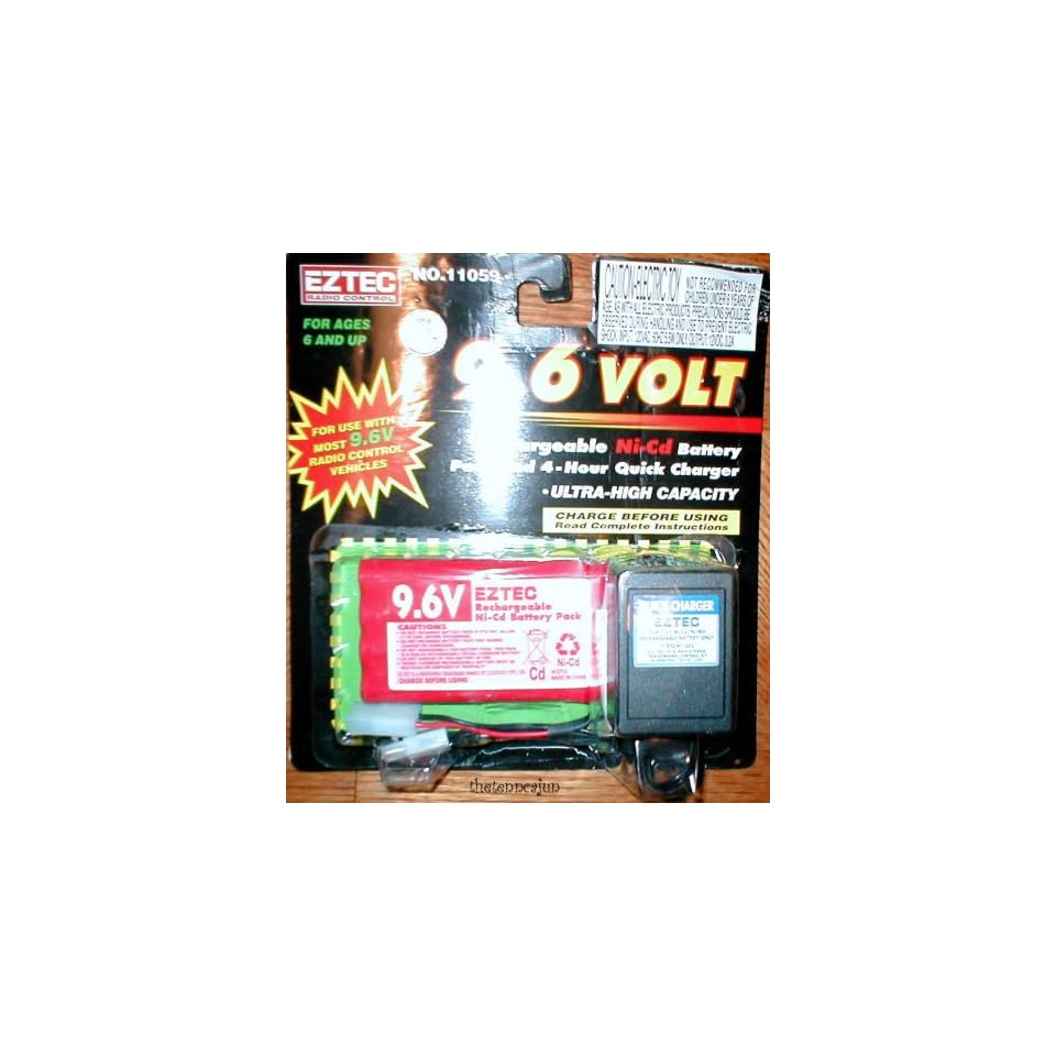 eztec 9.6 v rc car toy rechargeable nicd battery pack
