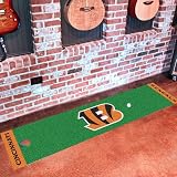 NFL Cincinnati Bengals Golf Practice Putting Green Rug Runner 18" x 72"