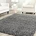 Safavieh Cozy Shag Rug, 4 by 6 feet, Dark Gray