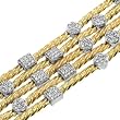 14K Yellow Gold Diamond Bracelet - 3.30 Ct.
