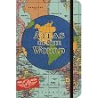 Globe Atlas of the World Cavallini Small Notebook with Elastic Closure