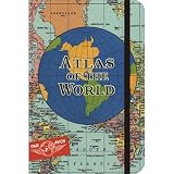 Globe Atlas of the World Cavallini Small Notebook with Elastic Closure