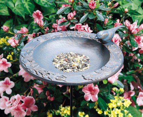 Chickadee Garden Bird Feeder in VerdigrisWhitehall-01572