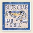AbsorbaStone Coaster set~ Blue Crab bar ~4 Tile Drink Coasters ~ code 353