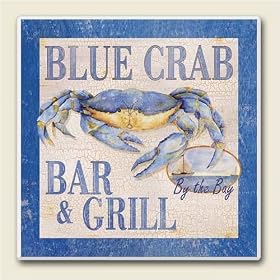 Blue Crab Bar and Grill Absorbastone Coasters
