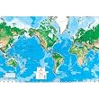 World Map Wall Mural - 8'8"x13'0"