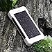 Solar Charger, 10000mAh Solar Power Bank Dual USB Port Portable Charger,Solar Battery Charger for iPhone,iPad,iPod,Cell Phone,Tablet,Camera,Rain-Resistant Dust-Proof and Shockproof (White)