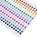 eBoot 300 Pieces 5mm Colorful Bling Rhinestone Sticker Sheet