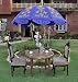 Lalhaveli Rajasthani Handmade Embroidered Sun Protection Garden Umbrella Parasol 52 X 72 Inches RS.10560.00
