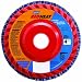 Norton RedHeat Abrasive Flap Disc, Type 27, 5/8" Arbor, Ceramic and Zirconia Alumina, 4" Diameter, Grit 40 (Pack of 10)