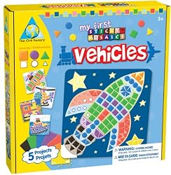 My First Sticky Mosaics Vehicles Craft Kit